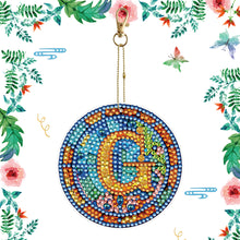 Load image into Gallery viewer, A-Z 26 Letters Double Sided Special Shape Diamond Painting Keychain Pendant (G)
