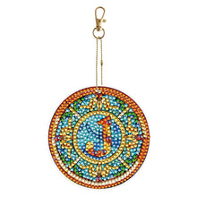 Load image into Gallery viewer, A-Z 26 Letters Double Sided Special Shape Diamond Painting Keychain Pendant (J)