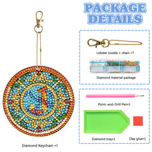 Load image into Gallery viewer, A-Z 26 Letters Double Sided Special Shape Diamond Painting Keychain Pendant (J)