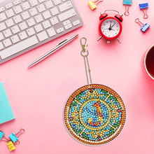 Load image into Gallery viewer, A-Z 26 Letters Double Sided Special Shape Diamond Painting Keychain Pendant (J)