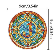 Load image into Gallery viewer, A-Z 26 Letters Double Sided Special Shape Diamond Painting Keychain Pendant (J)