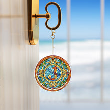 Load image into Gallery viewer, A-Z 26 Letters Double Sided Special Shape Diamond Painting Keychain Pendant (J)