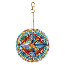 Load image into Gallery viewer, A-Z 26 Letters Double Sided Special Shape Diamond Painting Keychain Pendant (K)