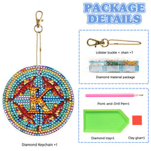 Load image into Gallery viewer, A-Z 26 Letters Double Sided Special Shape Diamond Painting Keychain Pendant (K)