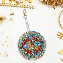 Load image into Gallery viewer, A-Z 26 Letters Double Sided Special Shape Diamond Painting Keychain Pendant (K)