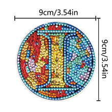 Load image into Gallery viewer, A-Z 26 Letters Double Sided Special Shape Diamond Painting Keychain Pendant (I)