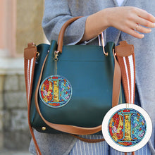 Load image into Gallery viewer, A-Z 26 Letters Double Sided Special Shape Diamond Painting Keychain Pendant (I)