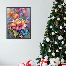 Load image into Gallery viewer, Diamond Painting - Full Round - Bouquet with butterflies (30*40CM)