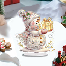 Load image into Gallery viewer, Acrylic Winter Snowman Special Shape+Round Diamonds Painting Desktop Decorations