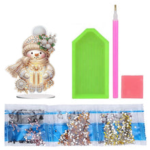 Load image into Gallery viewer, Acrylic Winter Snowman Special Shape+Round Diamonds Painting Desktop Decorations