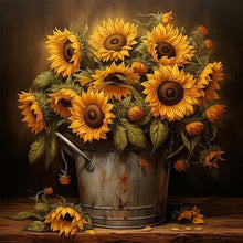 Load image into Gallery viewer, Diamond Painting - Full Square - sunflower (40*40CM)