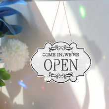 Load image into Gallery viewer, Wooden Shop Sign Open Closed 5D DIY Diamond Painting Dots Pendant for Wall Decor