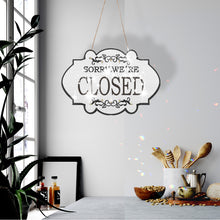Load image into Gallery viewer, Wooden Shop Sign Open Closed 5D DIY Diamond Painting Dots Pendant for Wall Decor