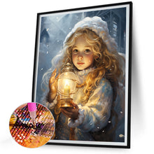 Load image into Gallery viewer, Diamond Painting - Full Round - Snowman child in the snow (30*40CM)