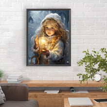 Load image into Gallery viewer, Diamond Painting - Full Round - Snowman child in the snow (30*40CM)