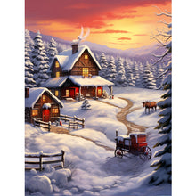 Load image into Gallery viewer, Diamond Painting - Full Round - winter exterior (30*40CM)