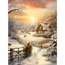 Load image into Gallery viewer, Diamond Painting - Full Round - winter exterior (30*40CM)