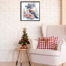 Load image into Gallery viewer, Diamond Painting - Partial Special Shaped - bird on flower branch (30*30CM)