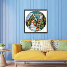 Load image into Gallery viewer, Diamond Painting - Partial Special Shaped - Christmas working snowman (30*30cm)