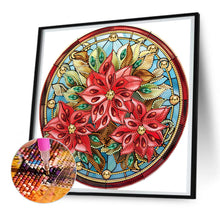 Load image into Gallery viewer, Diamond Painting - Partial Special Shaped - Christmas Christmas flowers (30*30cm)