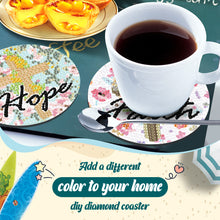 Load image into Gallery viewer, 8PCS Acrylic Cross and Good Words Diamond Painting DIY Coaster for Adults Kids