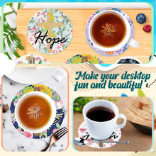 Load image into Gallery viewer, 8PCS Acrylic Cross and Good Words Diamond Painting DIY Coaster for Adults Kids