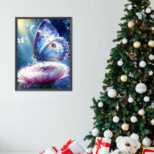 Load image into Gallery viewer, Diamond Painting - Full Round - butterfly on flower (30*40CM)
