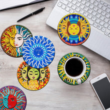 Load image into Gallery viewer, 8PCS Wooden Diamond Painting Art Coaster Kit Dragon Diamond Painting DIY Coaster