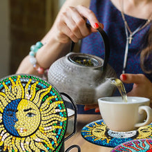 Load image into Gallery viewer, 8PCS Wooden Diamond Painting Art Coaster Kit Dragon Diamond Painting DIY Coaster