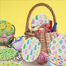 Load image into Gallery viewer, 8PCS Wooden Diamond Painting Art Coaster Kit Dragon Diamond Painting DIY Coaster