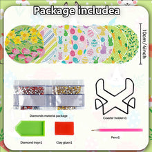 Load image into Gallery viewer, 8PCS Wooden Diamond Painting Art Coaster Kit Dragon Diamond Painting DIY Coaster