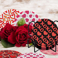 Load image into Gallery viewer, 8PCS Wooden Diamond Painting Art Coaster Kit Dragon Diamond Painting DIY Coaster