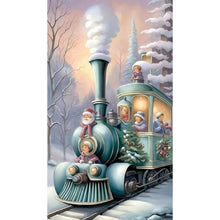 Load image into Gallery viewer, Diamond Painting - Full Round - snow train (40*70CM)