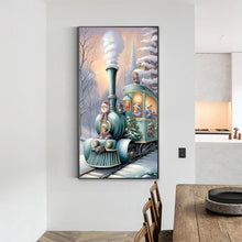 Load image into Gallery viewer, Diamond Painting - Full Round - snow train (40*70CM)
