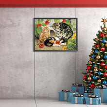 Load image into Gallery viewer, Diamond Painting - Full Square - three cats (40*30CM)