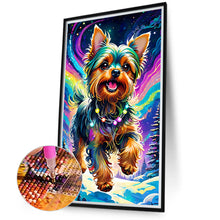 Load image into Gallery viewer, Diamond Painting - Full Round - Dog galloping under the aurora (40*70CM)