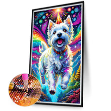 Load image into Gallery viewer, Diamond Painting - Full Round - White fur running under the aurora (40*70CM)