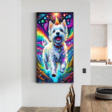 Load image into Gallery viewer, Diamond Painting - Full Round - White fur running under the aurora (40*70CM)