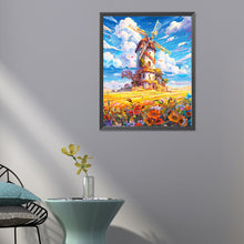 Load image into Gallery viewer, Diamond Painting - Full Round - floral pinwheel (40*50CM)