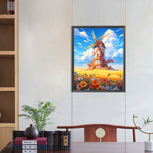 Load image into Gallery viewer, Diamond Painting - Full Round - mountain windmill (40*50CM)