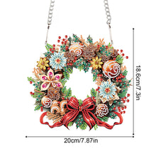 Load image into Gallery viewer, Special Shaped+Round Diamond Painting Wreath Ornament for Xmas Wall Decor (#2)