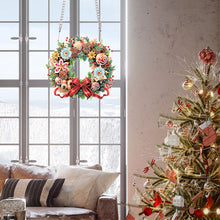 Load image into Gallery viewer, Special Shaped+Round Diamond Painting Wreath Ornament for Xmas Wall Decor (#2)