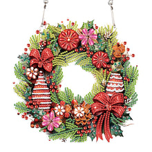 Load image into Gallery viewer, Special Shaped+Round Diamond Painting Wreath Ornament for Xmas Wall Decor (#3)
