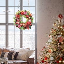 Load image into Gallery viewer, Special Shaped+Round Diamond Painting Wreath Ornament for Xmas Wall Decor (#3)