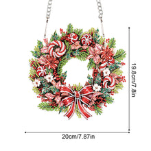 Load image into Gallery viewer, Special Shaped+Round Diamond Painting Wreath Ornament for Xmas Wall Decor (#4)