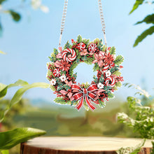Load image into Gallery viewer, Special Shaped+Round Diamond Painting Wreath Ornament for Xmas Wall Decor (#4)