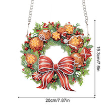 Load image into Gallery viewer, Special Shaped+Round Diamond Painting Wreath Ornament for Xmas Wall Decor (#5)