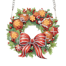 Load image into Gallery viewer, Special Shaped+Round Diamond Painting Wreath Ornament for Xmas Wall Decor (#5)