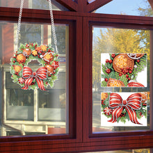 Load image into Gallery viewer, Special Shaped+Round Diamond Painting Wreath Ornament for Xmas Wall Decor (#5)
