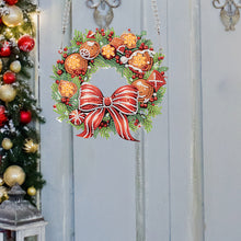 Load image into Gallery viewer, Special Shaped+Round Diamond Painting Wreath Ornament for Xmas Wall Decor (#5)